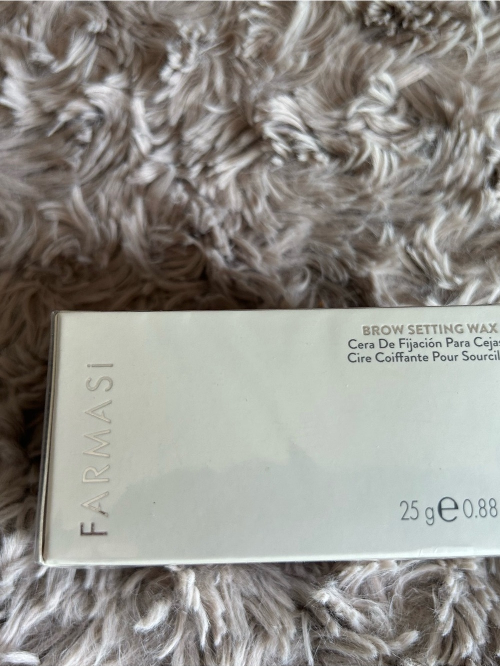 Farmasi Brow Setting Wax — White Cream Packaging